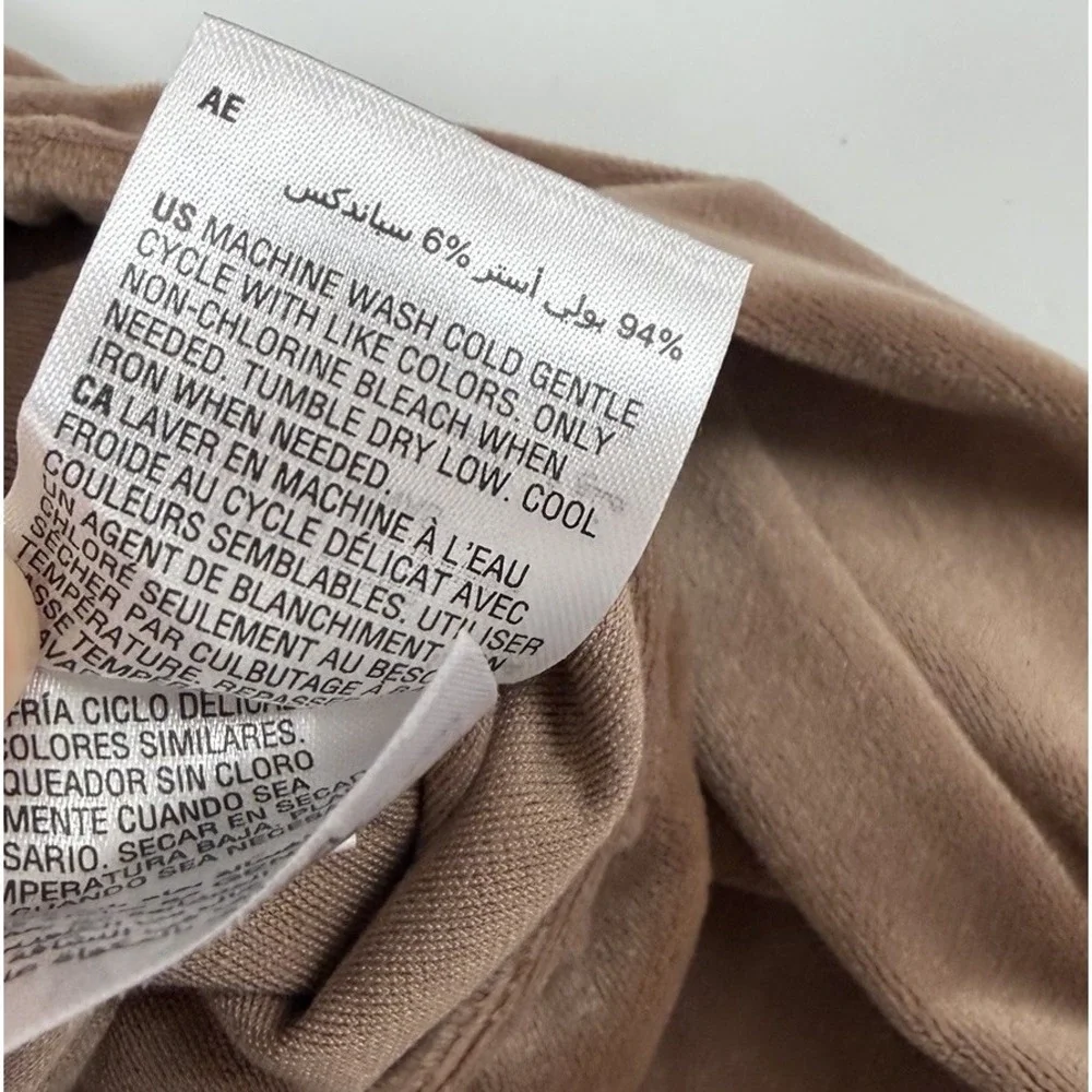 Inc International Concepts Pants Womens XL Tan Velour Lounge Pajama PJs NWT Flaw